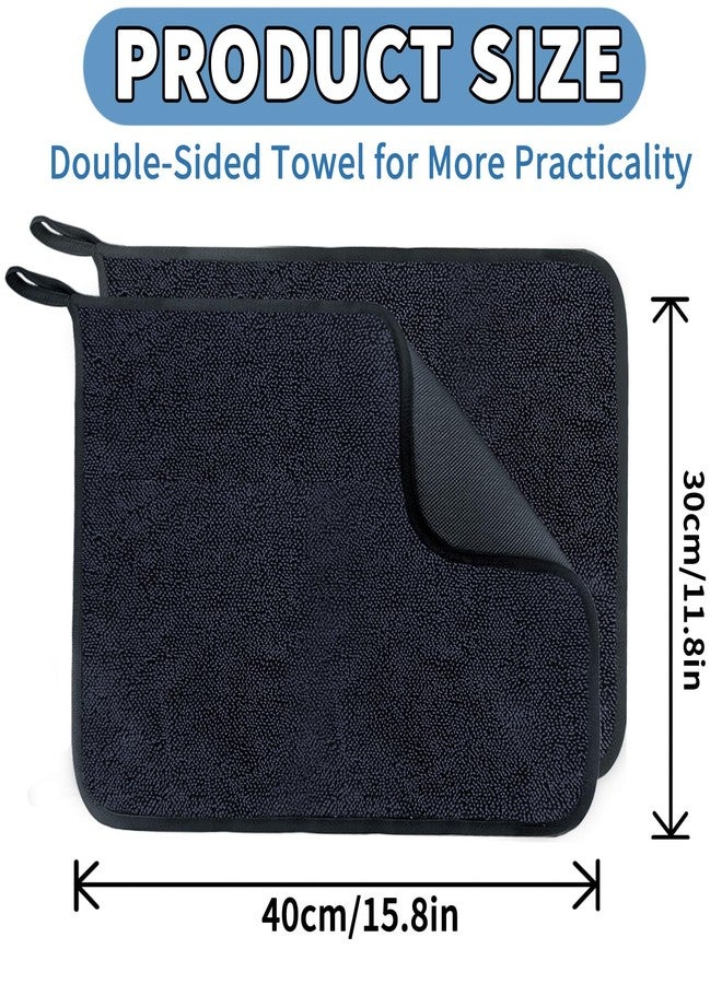 MCSDFN 3 PCS Shiny Bath Drying Towel, Super Absorbent Bath Drying Towels Microfiber Cleaning Cloths for Shower Cars House Kitchen Camping, 15.75 x 11.8 Inch - Image 2